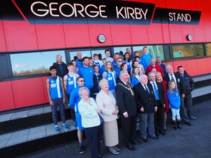 The opening of the 'George Kirby Stand at Witton Park