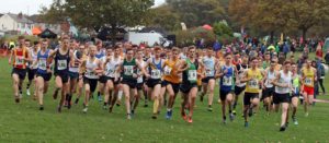Start of the senior mens Northern Cross Country Relays