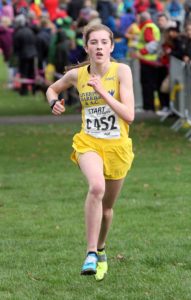 Ella McNiven brings Liverpool Harriers home to victory in the under-17 womens Northern Cross Country Relays
