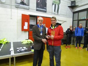 2nd Man James Douglas of Border Harriers with Kevin Carr