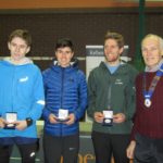 Winning men's team Preston Harriers with NA President Kevin Carr