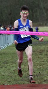 Rory Leonard (Morpeth Harriers) wins the mens under-17s 2018 Northern Cross Country Champs., Harewood House, Leeds. Photo: David T. Hewitson/Sports for All Pics