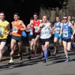 Start of the mens 12 stage relay Northern 12 Stage Road Relay Champs., Birkenhead Park. Photo: David T. Hewitson/Sports for All Pics