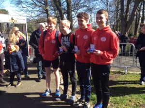 Salford, silver medal winners in the under 17 men championship