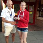 Georgia Campbell bronze medal winner with Kevin Carr